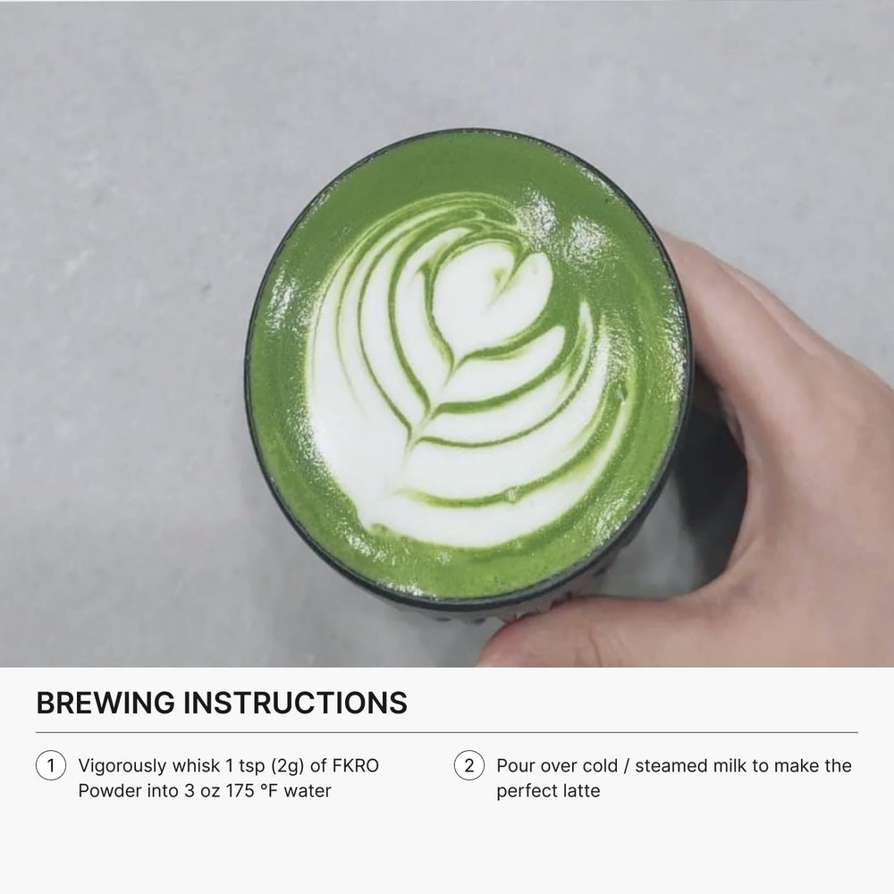 FKRO traditional tea ceremony setup featuring matcha and bowl