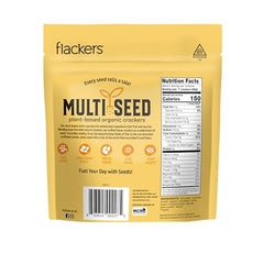 Flackers cracker closeup texture highlighting crisp bite and seeded crunch for everyday snacking.