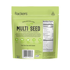 Flackers flaxseed close-up highlighting fiber and omega-3 content.