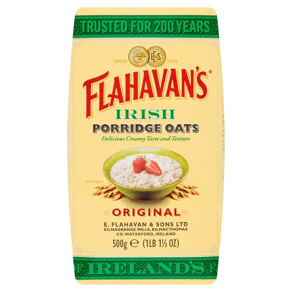 Flahavan's Irish porridge oats 500g pack for a creamy breakfast