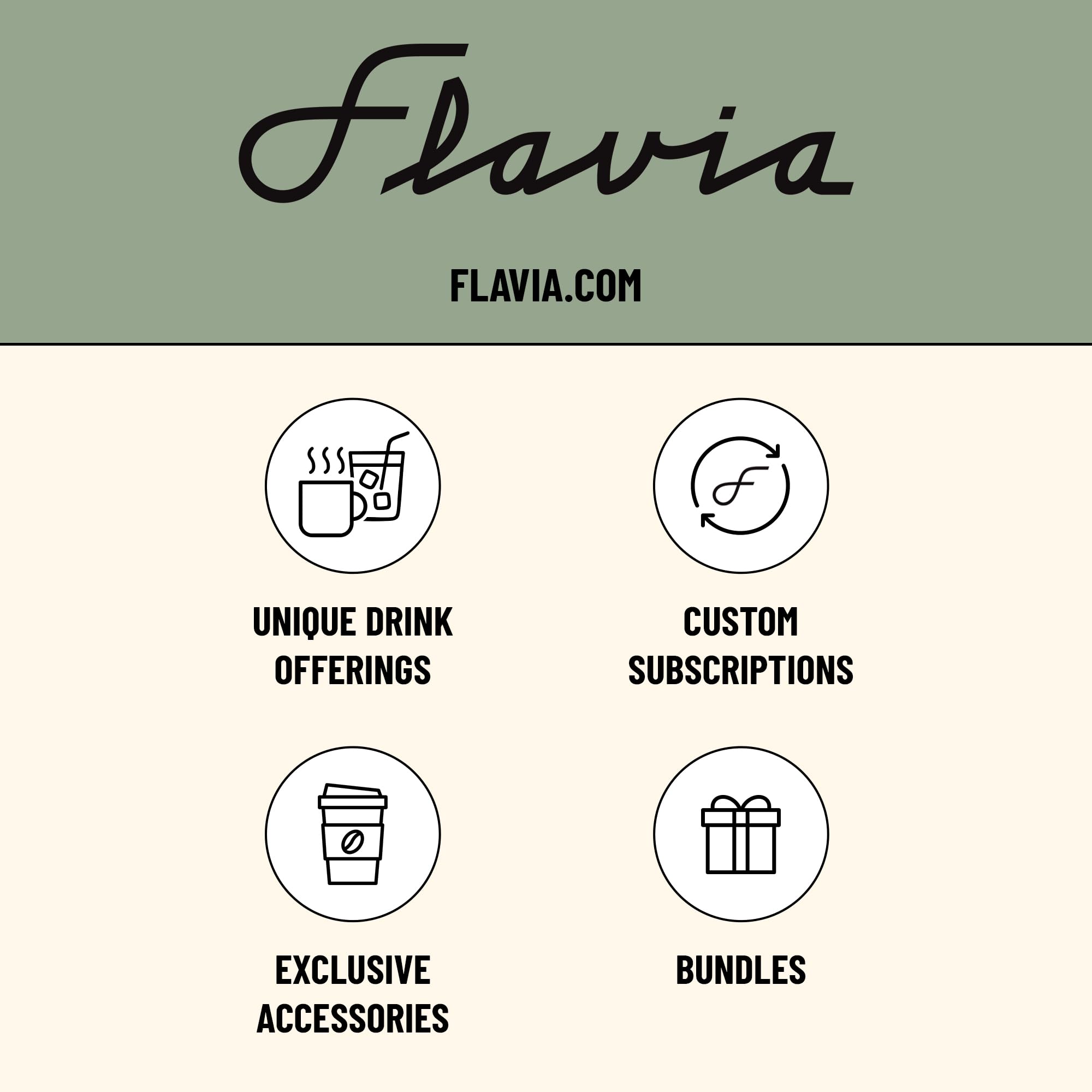Flavia Alterra Donut Shop Freshpack packaging for tidy kitchen.