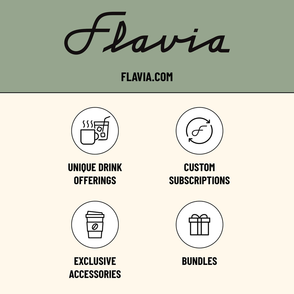 Flavia Alterra Donut Shop Freshpack packaging for tidy kitchen.