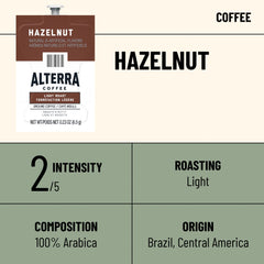 Close-up of Flavia Alterra Hazelnut Freshpack packaging for easy use