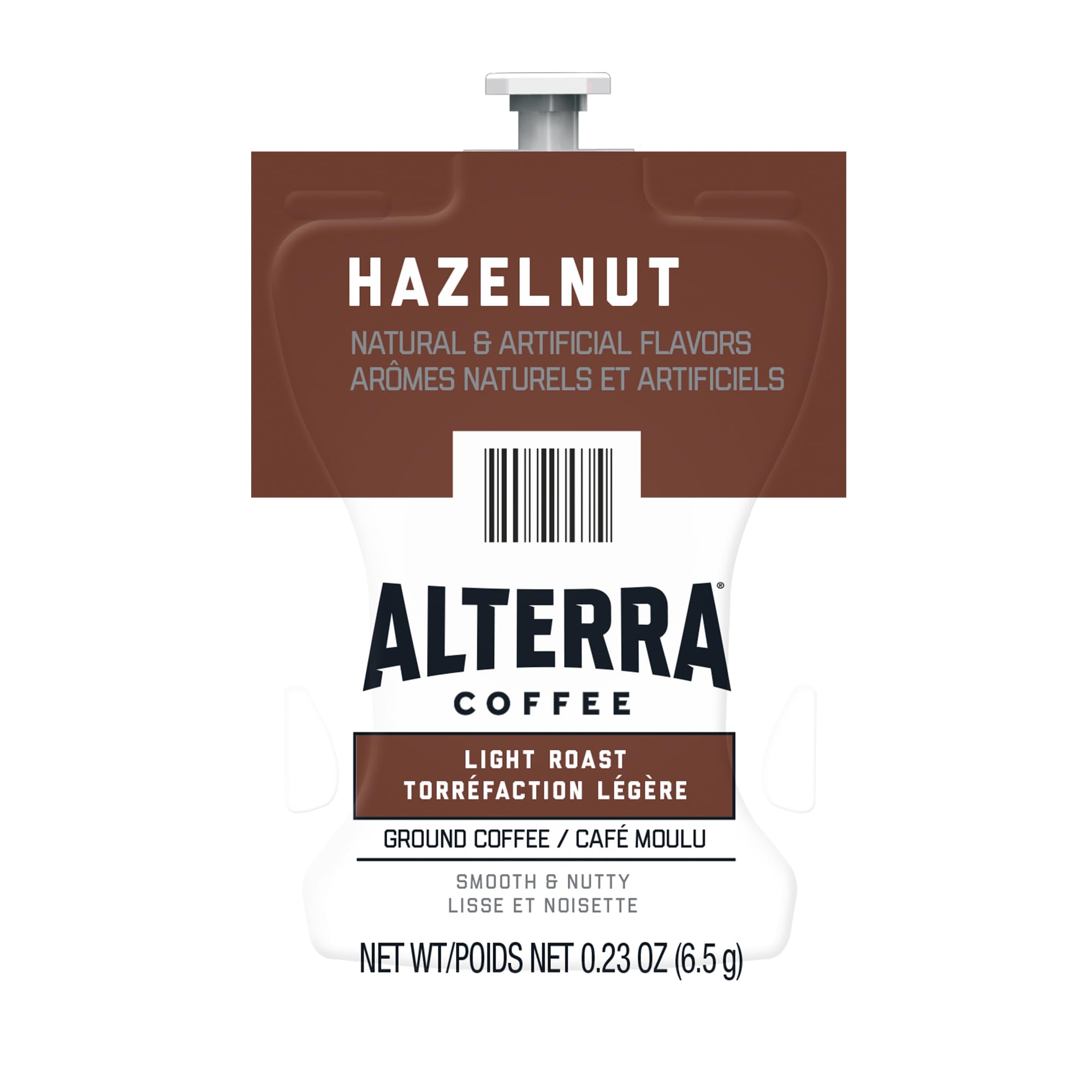 Flavia Alterra Hazelnut Freshpacks box for Flavia Brewers, 100-pack, convenient single-serve flavor.