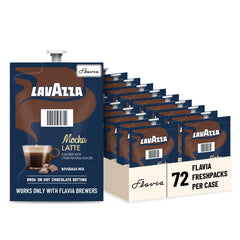 Box of Flavia Lavazza Mocha Latte Freshpacks for quick lattes.