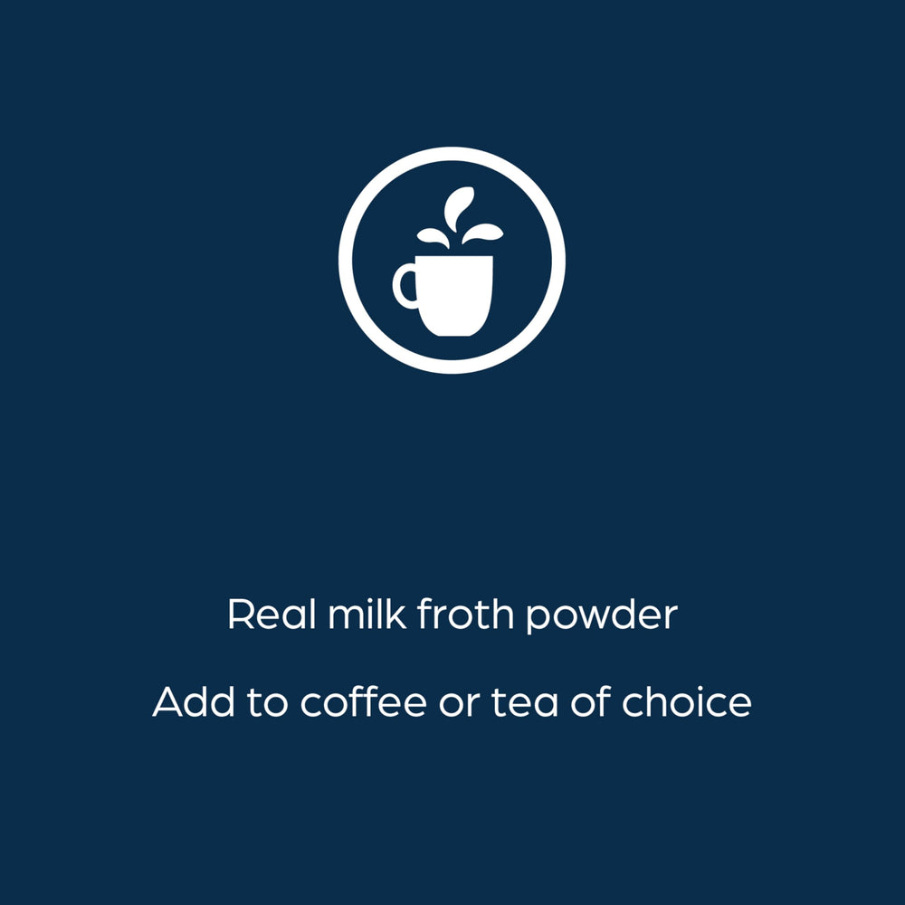 72-pack Real Milk Froth on shelf, ready for busy offices and homes.