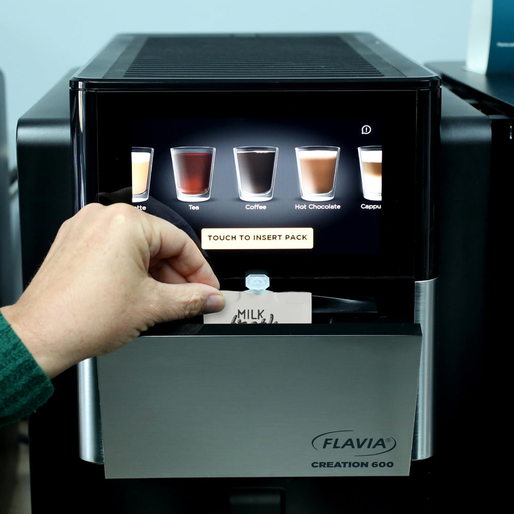Unboxed Real Milk Froth setup with Flavia Mars Alterra.