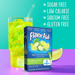 Flavor Aid Singles To Go being poured into water for fast dissolution and taste.