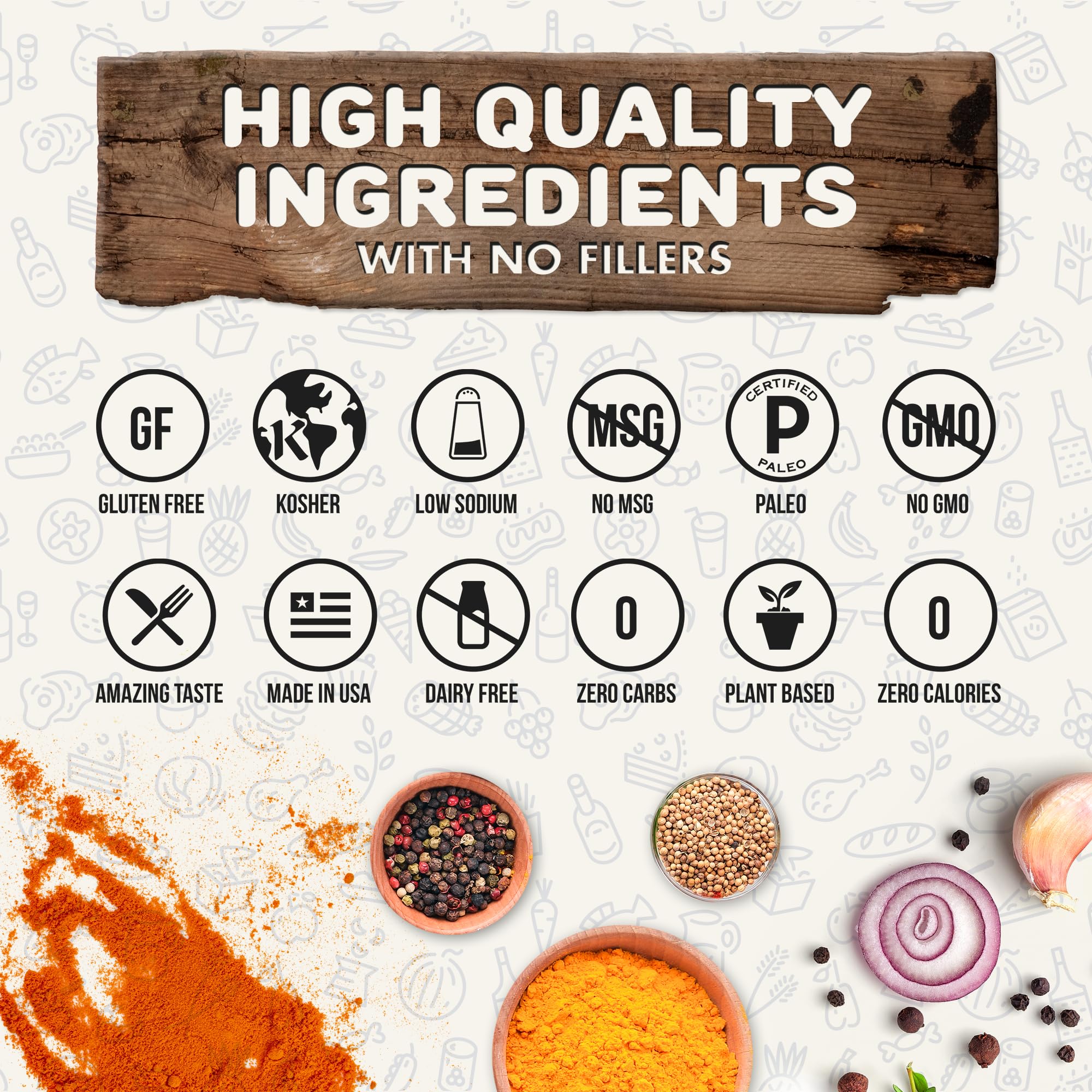 Flavor God Taco Tuesday seasoning with seafood and vegetables for vibrant meals.