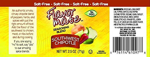 Flavor Mate No Salt Table Blend jar finishes soups, meats, and salads.