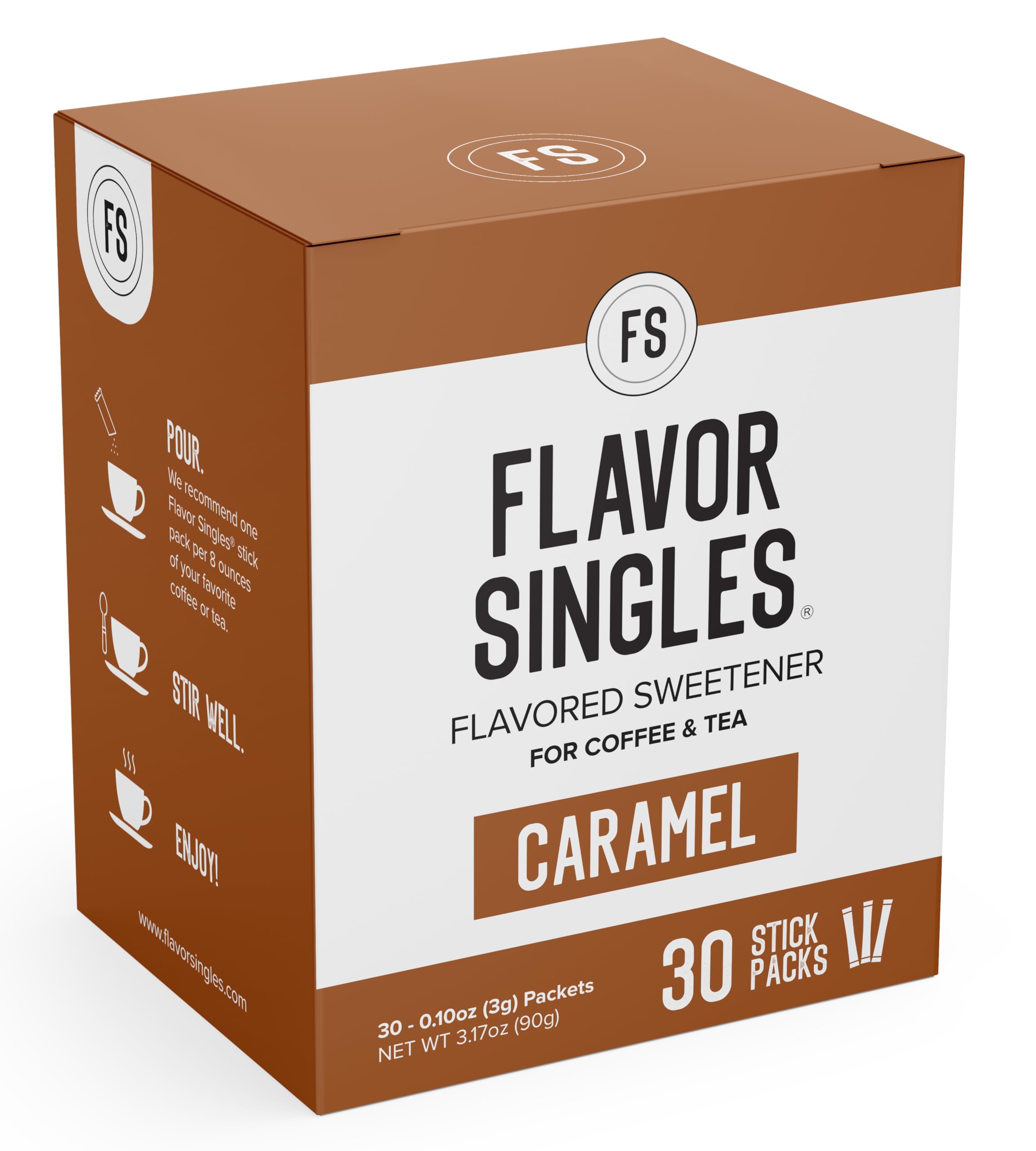 Single-serve Flavor Singles packet makes lattes easier.