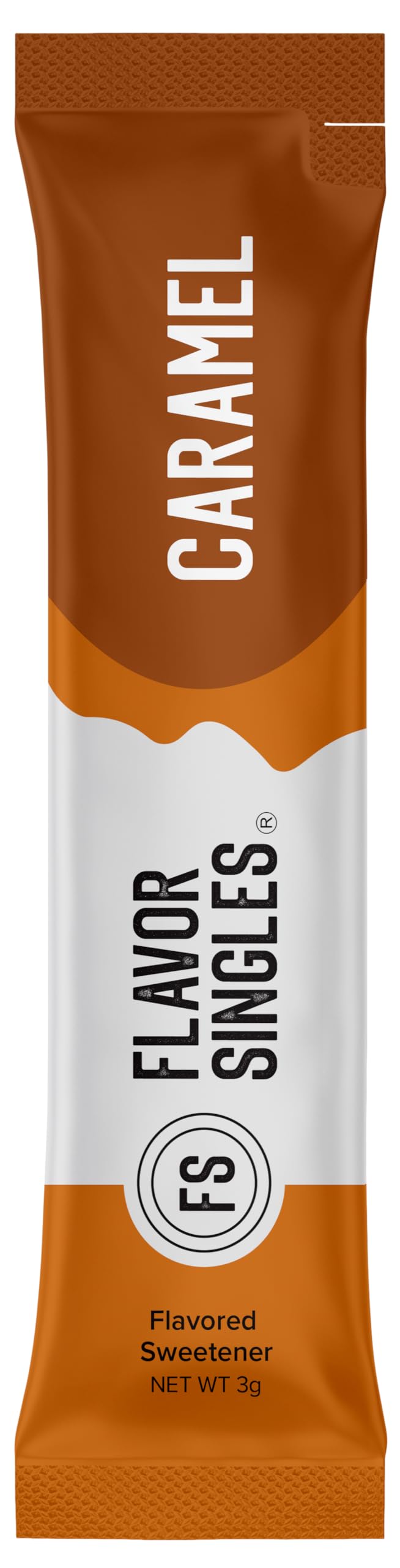 Travel-friendly Flavor Singles packet fits in bag or pocket.