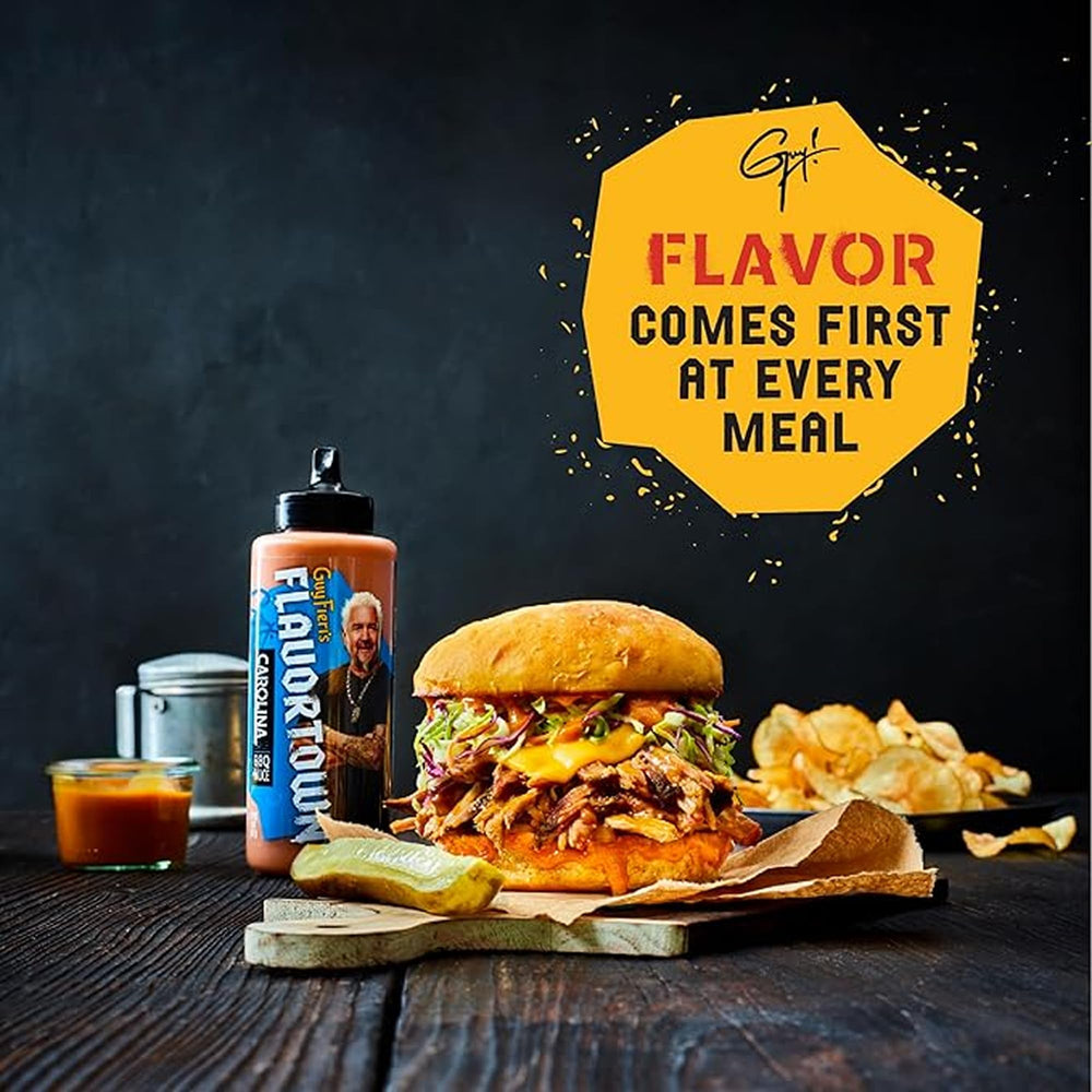 Flavortown Variety Pack on display with four sauces for grilling