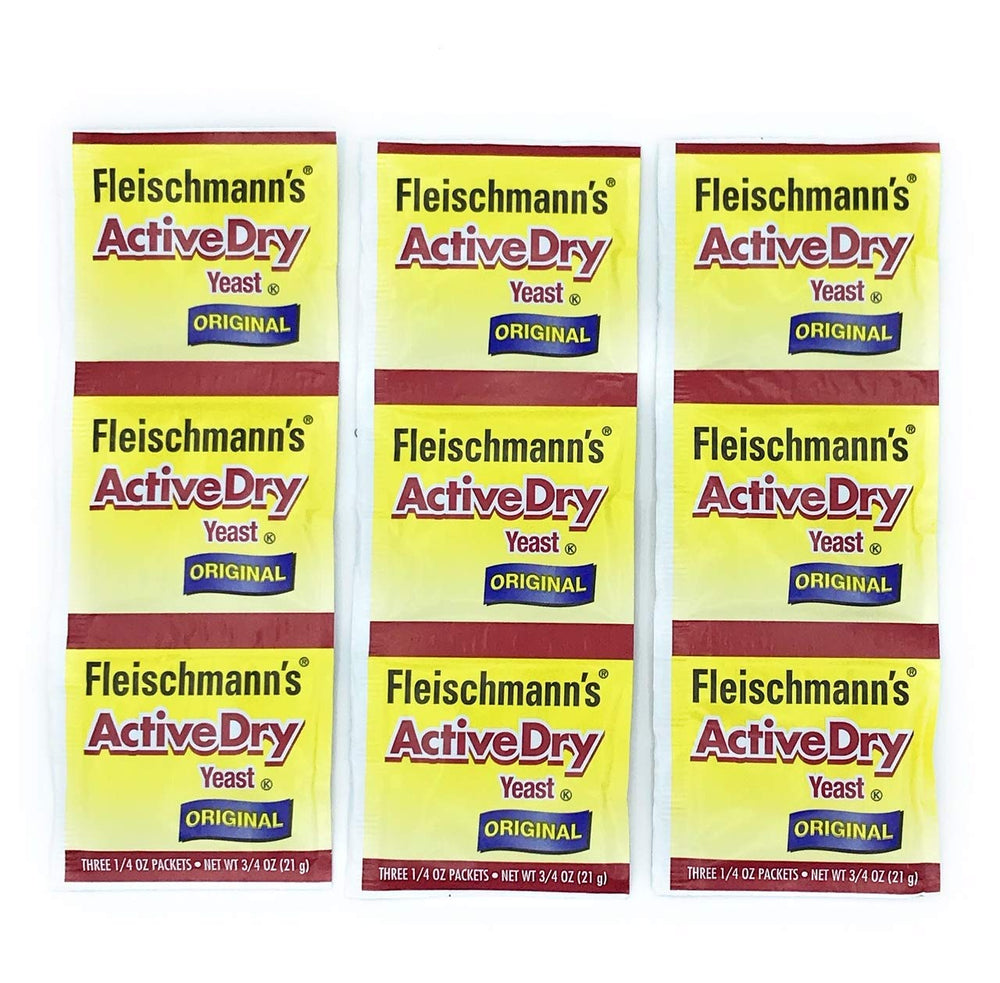 Fleischmann's Active Dry Yeast 0.75 oz packet for reliable bread dough rising.