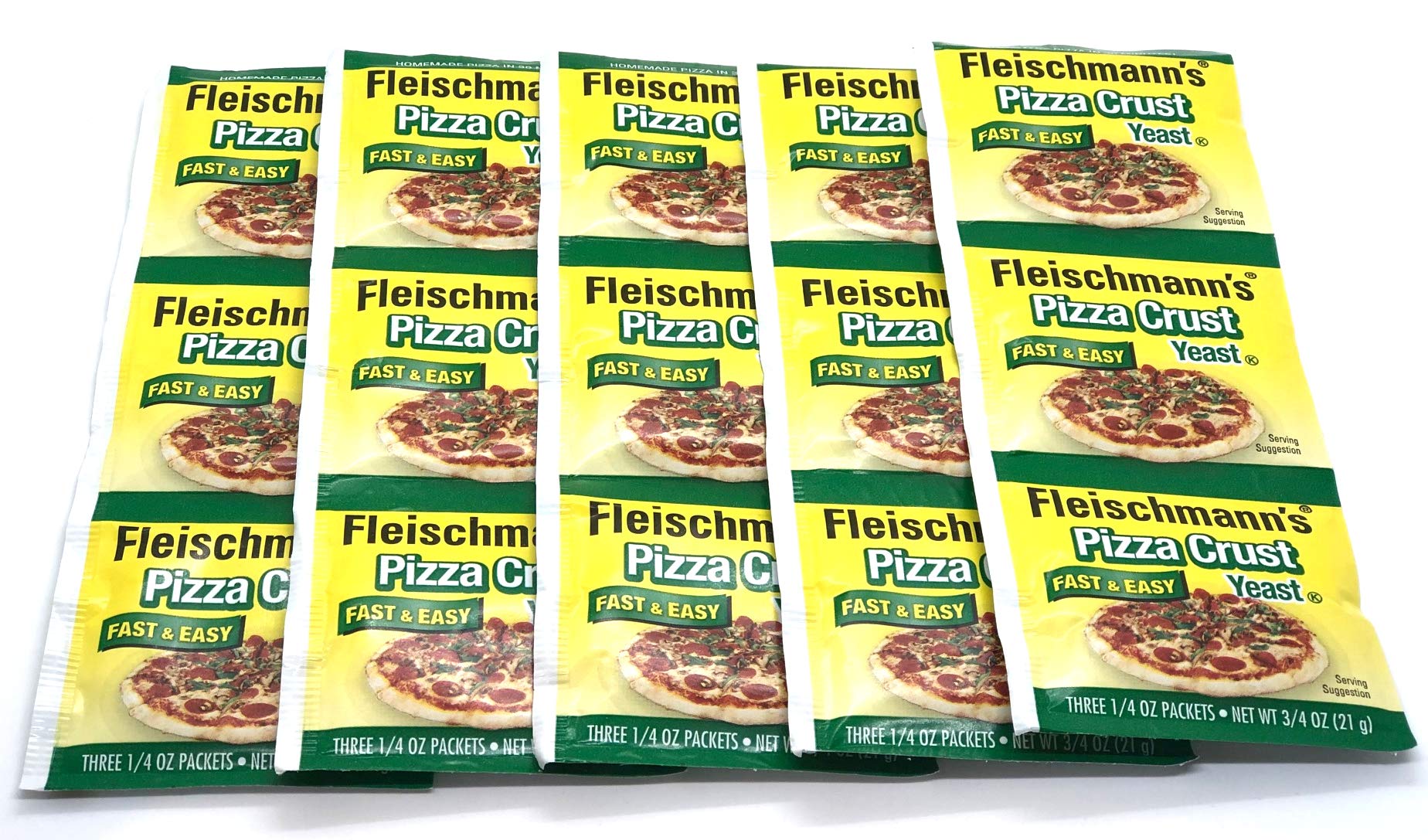 Hands mix dough with Fleischmann's Yeast Pizza for consistent results.