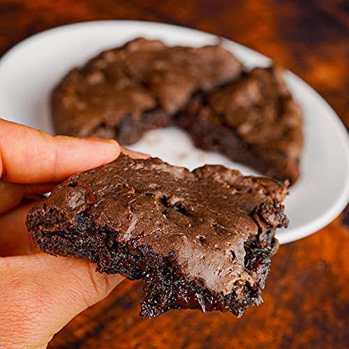 Closeup of Flexible Dieting Lifestyle Brownie Batter jar for storage