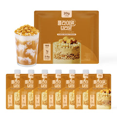 Flimeal Brown 17Grains bottle showing the protein shake for on-the-go energy.
