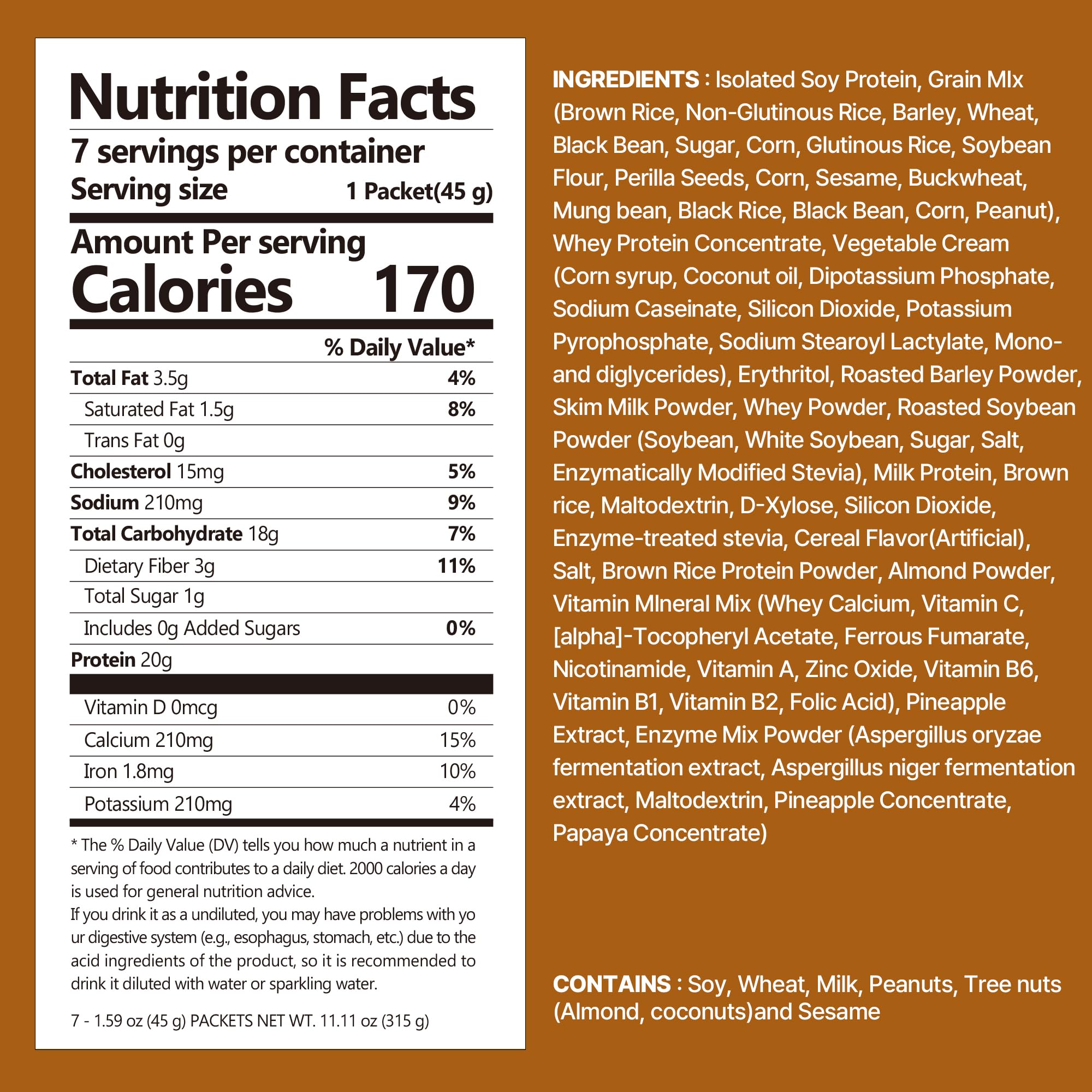 Flimeal Brown 17Grains crunchy balls close-up highlighting texture for every sip.