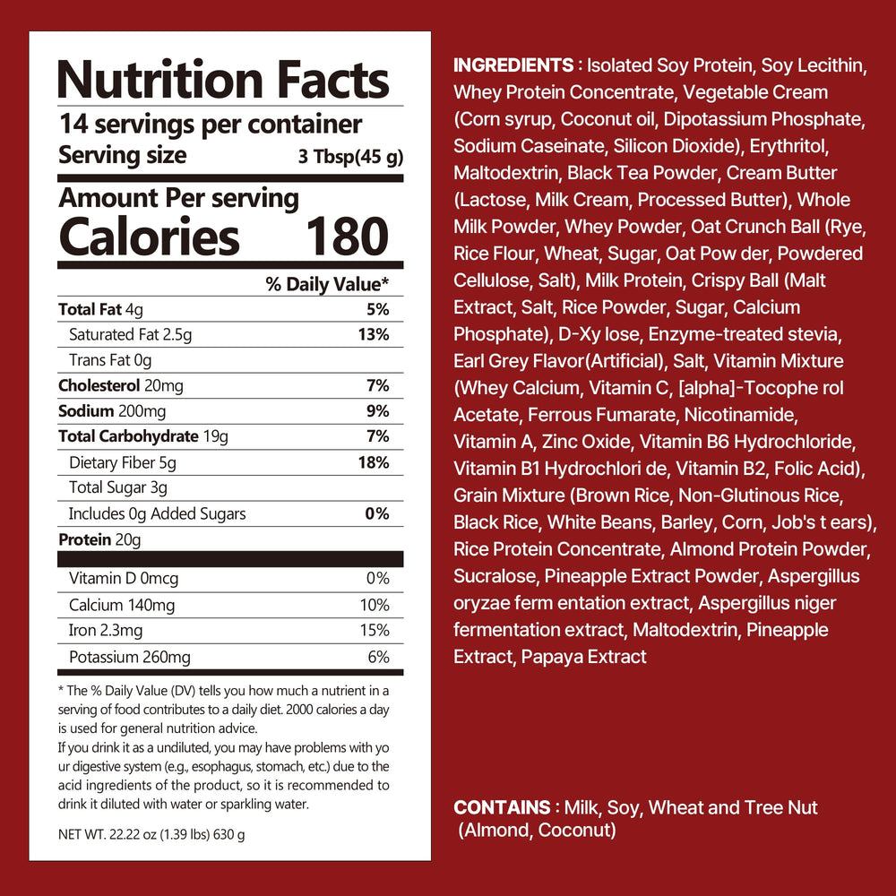 Closeup of Flimeal crunchy protein balls for texture in the shake