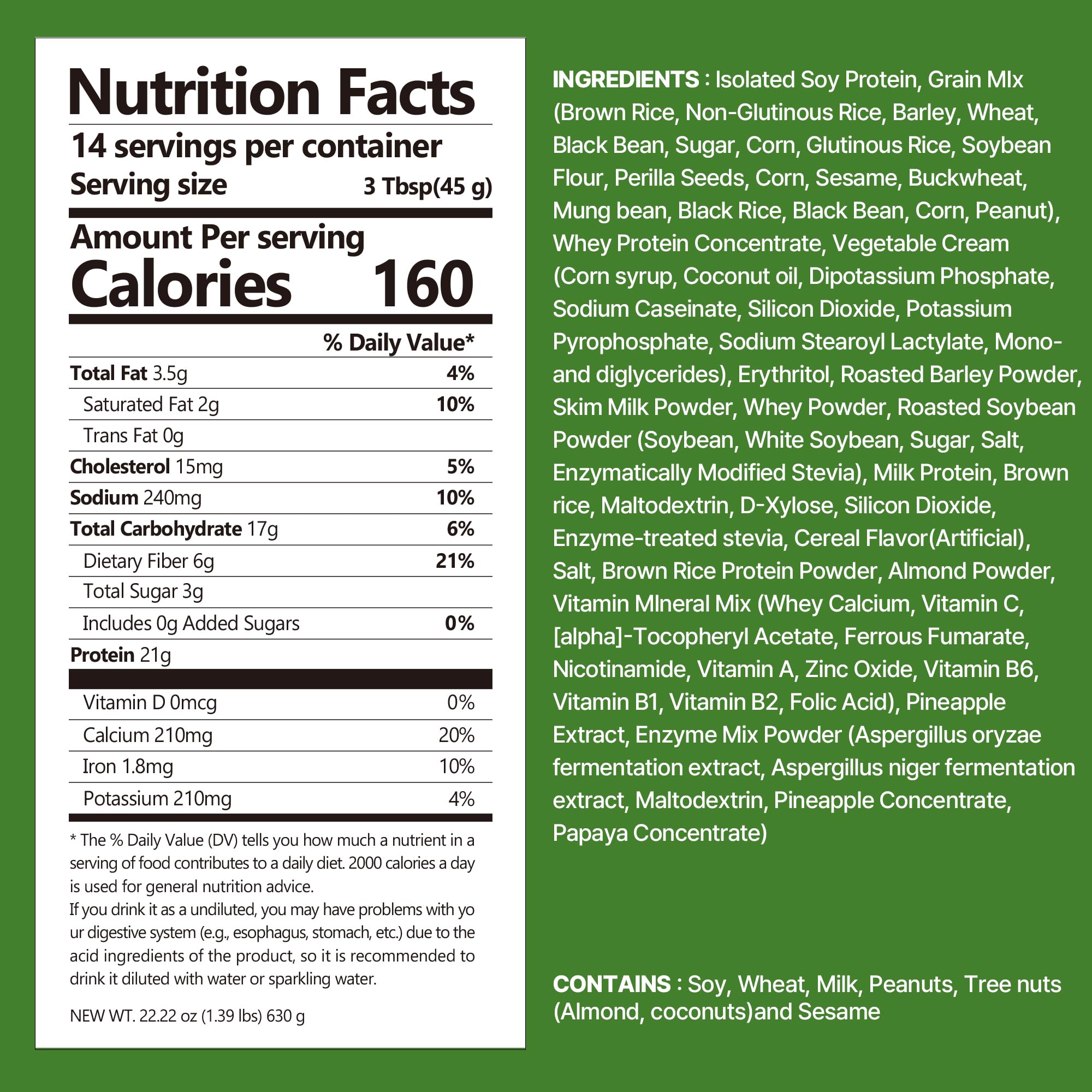 Close-up of FLIMEAL crunchy protein balls inside shake.