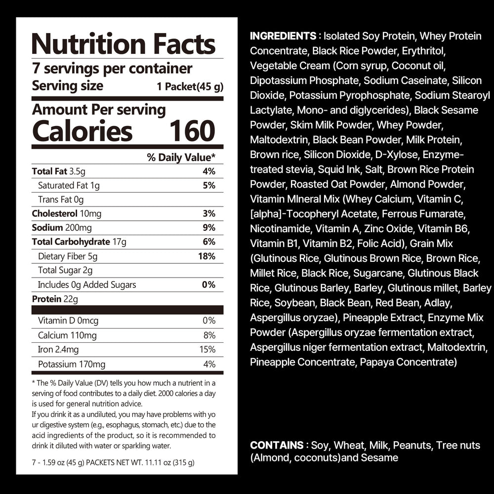 Flimeal Dolce Latte protein shake with texture-rich crunch balls.