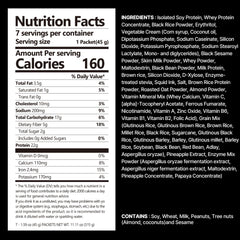 Flimeal Dolce Latte protein shake with texture-rich crunch balls.