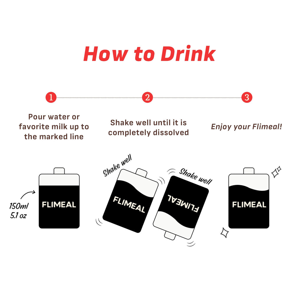 Flimeal Strawberry protein shake pairs fruity notes with crisp texture.