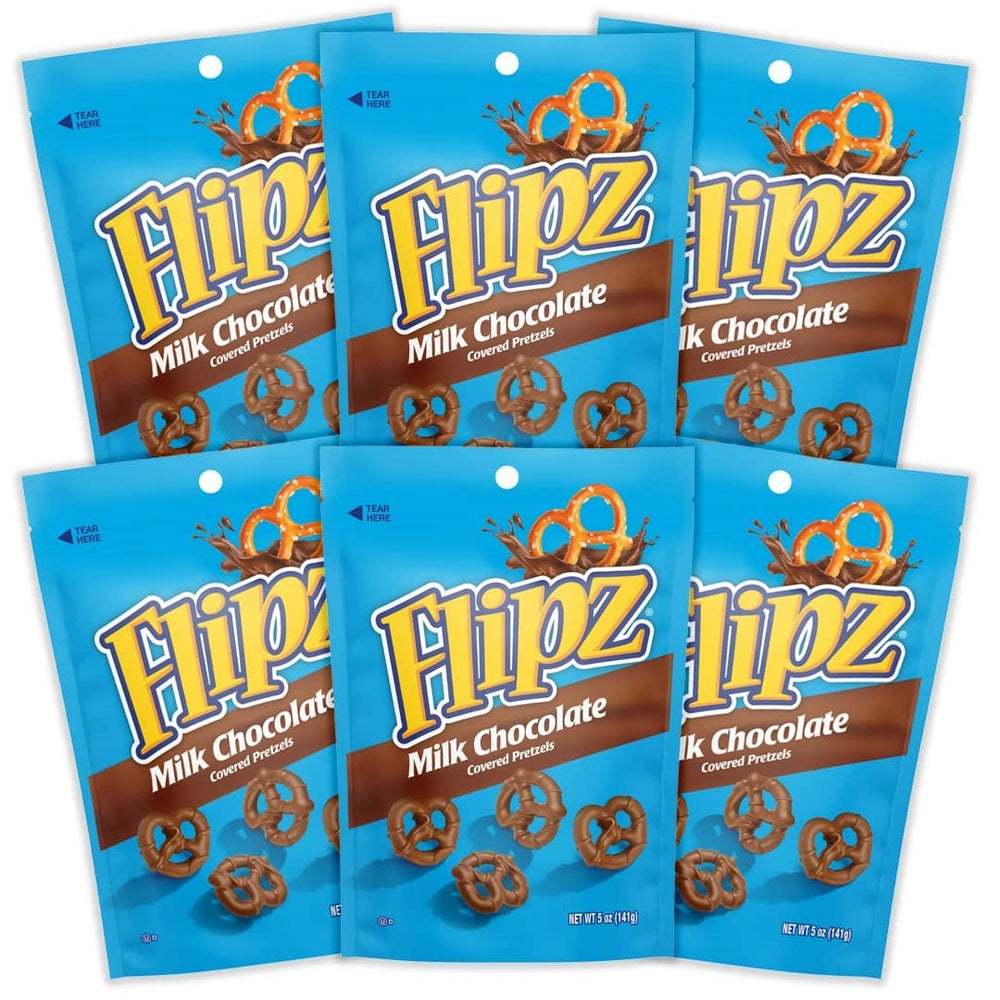 FLIPZ Family enjoying pretzels together during movie night