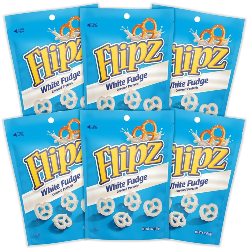 Flipz pretzel crunch close-up highlights oven-baked crispness.