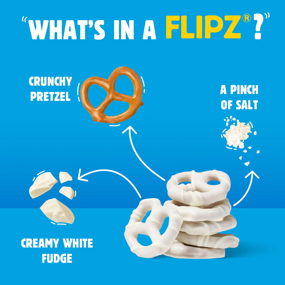 Flipz resealable bag snack keeps pretzels fresh for on-the-go.