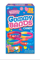 Flix Candy Gummy Bands bracelets, colorful set for classroom Valentine’s exchanges