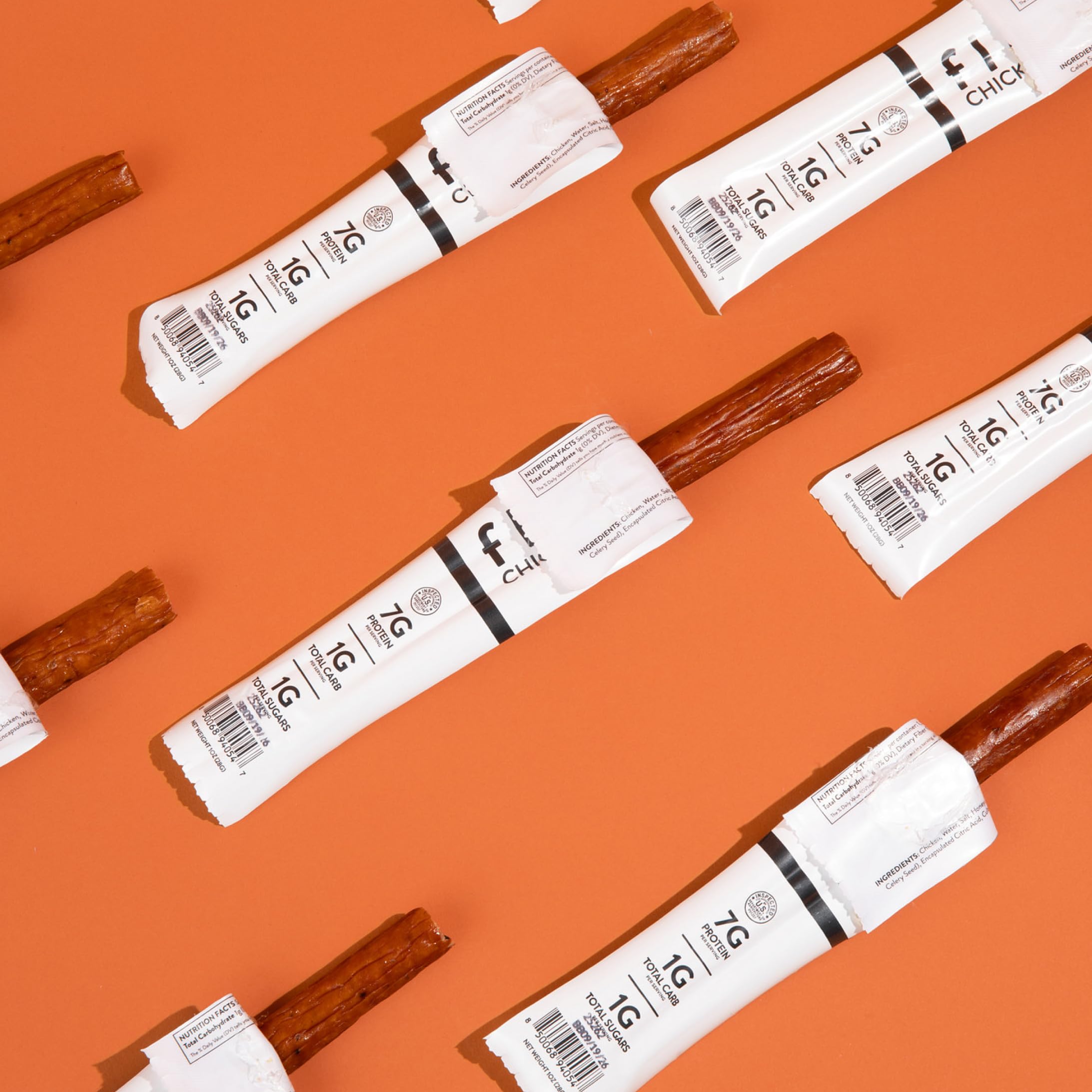 Keto-friendly packaging emphasizes 7g protein per stick.