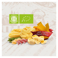 Flora Fine Foods Pastina Stars uncooked pasta, ready to simmer into soups and side dishes.
