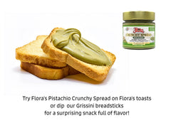 Flora Fine Foods Pistachio Spread ice cream pour elevates gelato with authentic flavor