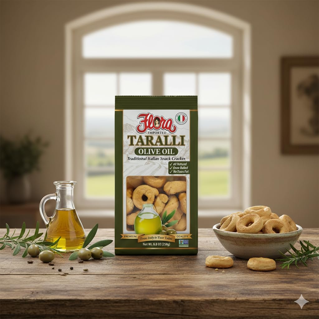 Flora Taralli imported-from-italy brings true Italian flavor to your table.