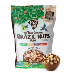 Floresta em Pé Brazil nuts, broken and raw, 32oz, source of plant protein.