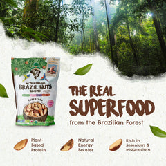 Close-up of crisp roasted Brazil nuts by Floresta em Pé