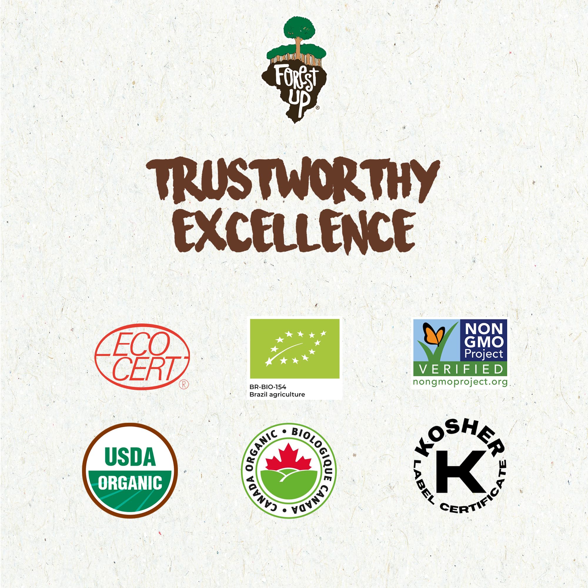 Sustainable packaging supports forest preservation and local livelihoods.