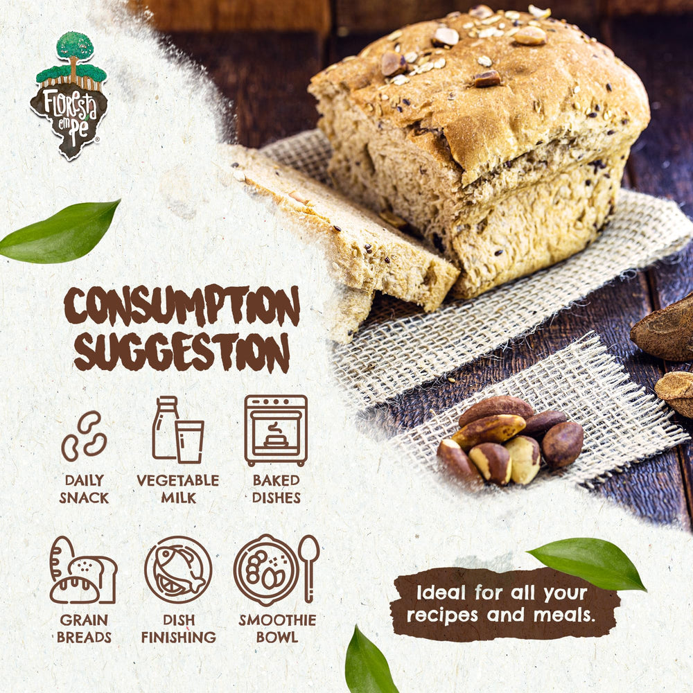 Floresta em Pé modified-atmosphere packaging keeps Brazil nuts fresh longer.