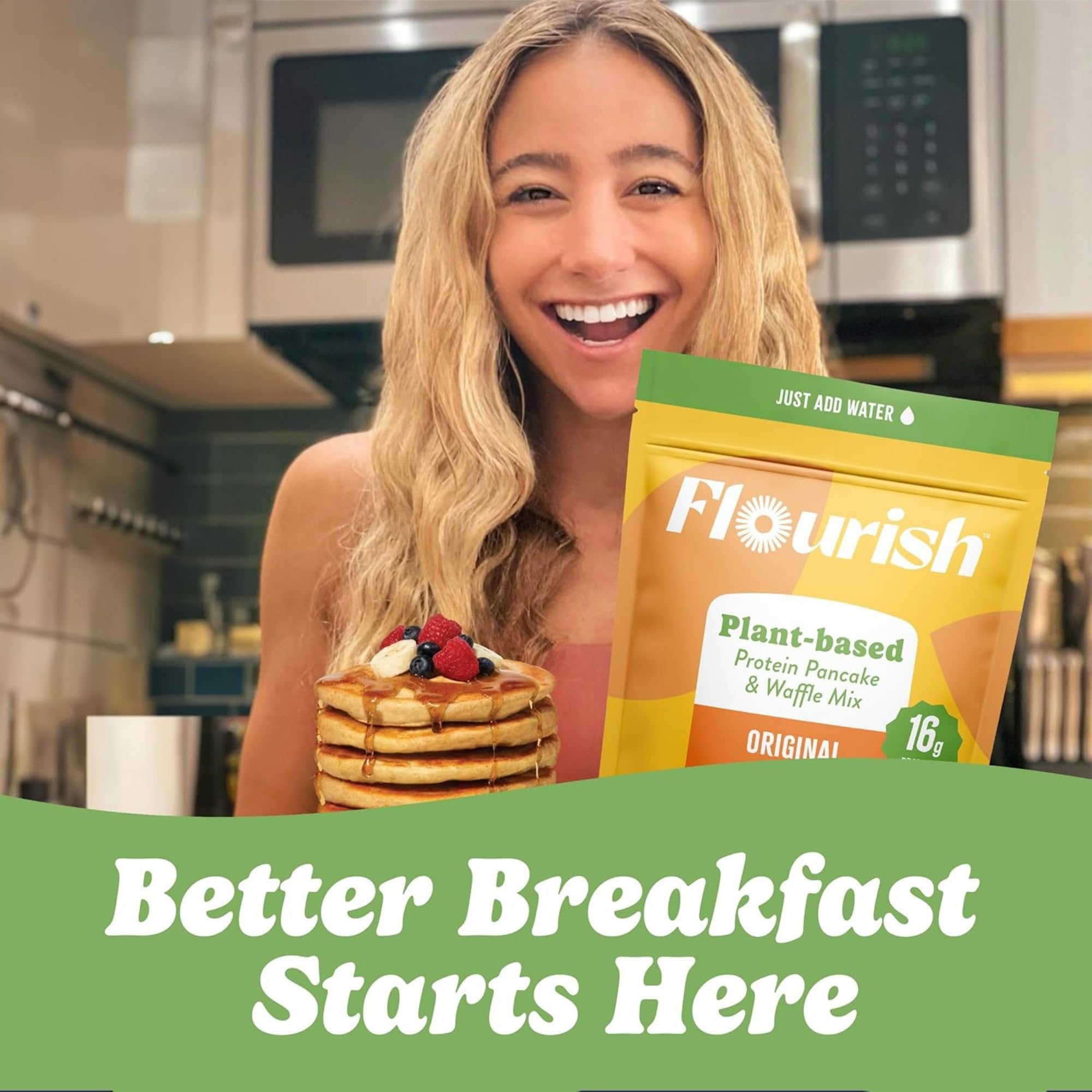 Flourish mix used in muffins and donuts for protein-packed snacks