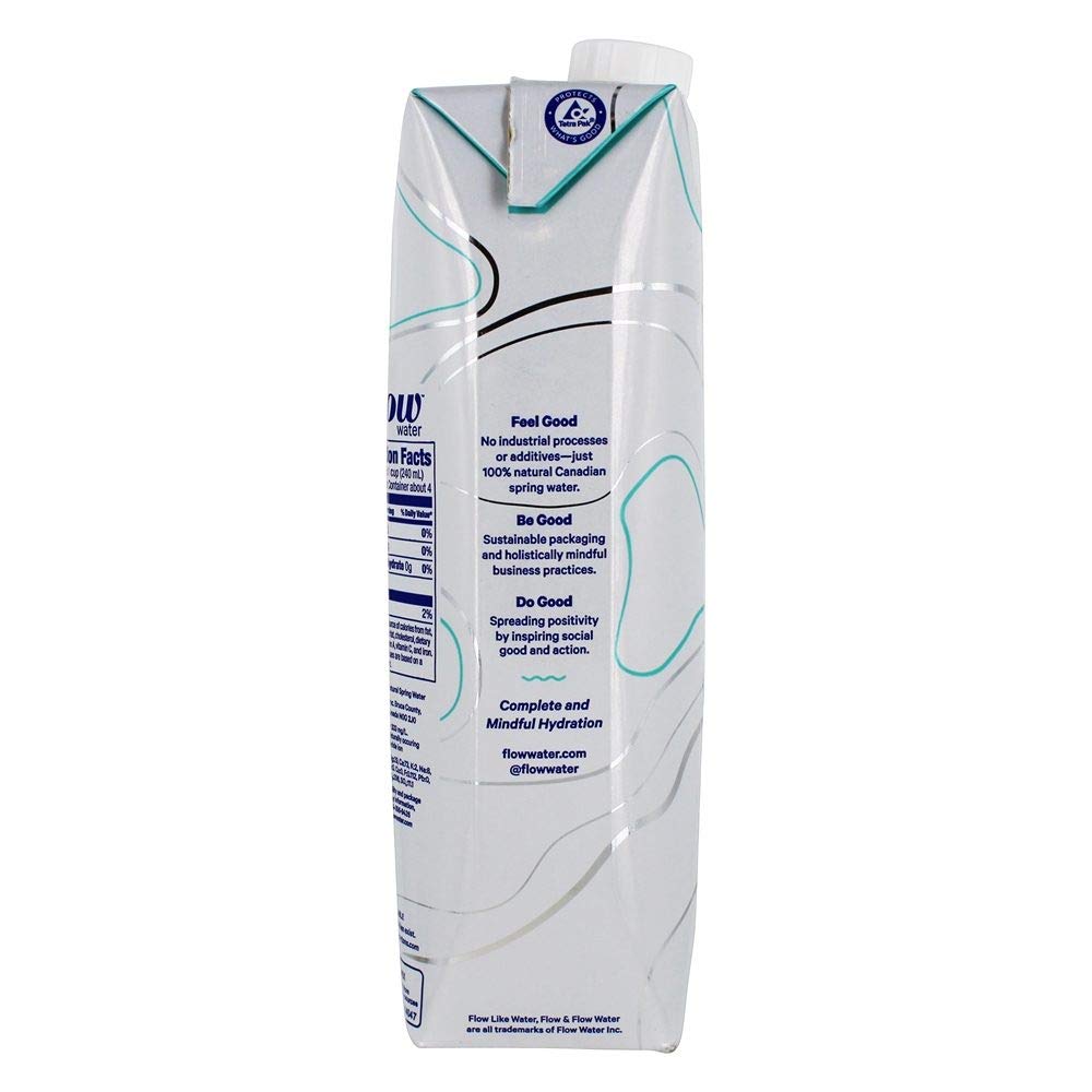 Flow alkaline spring water 1L in kitchen scene for cooking and beverages.