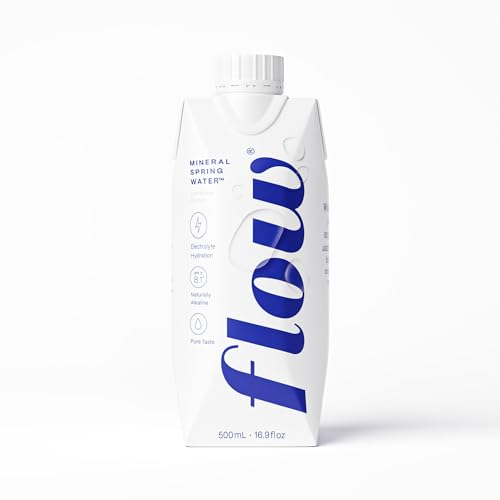 Flow eco-friendly packaging with plant-based cap highlights sustainable hydration choices.