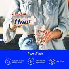 Flow eco packaging with plant-based cap emphasizes recyclable materials