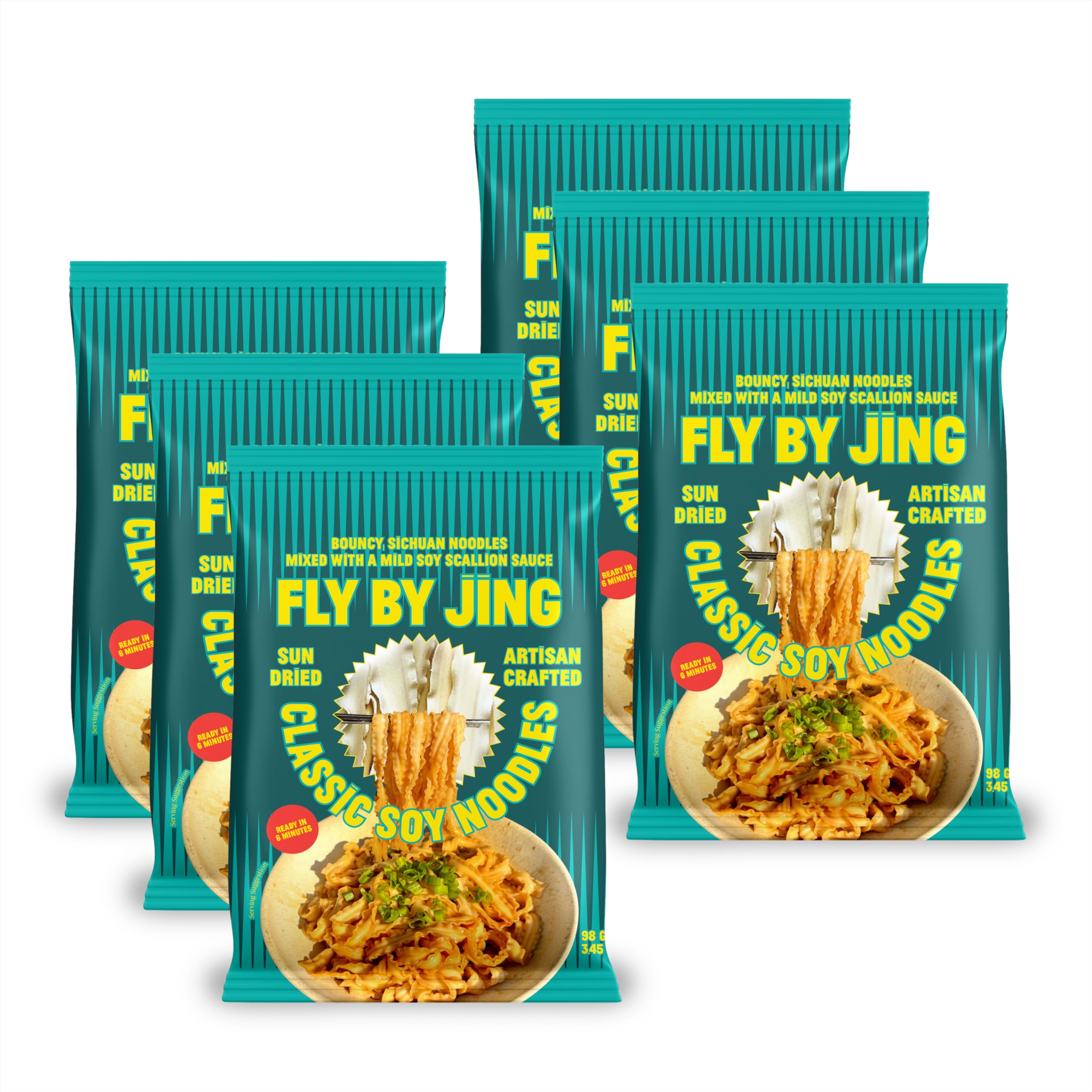 Fly By Jing Classic Soy Noodles sun-dried bundle shows premium texture for saucy, weeknight meals.