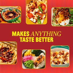 FlyByJing bundle packaging on table showcasing three sauces.