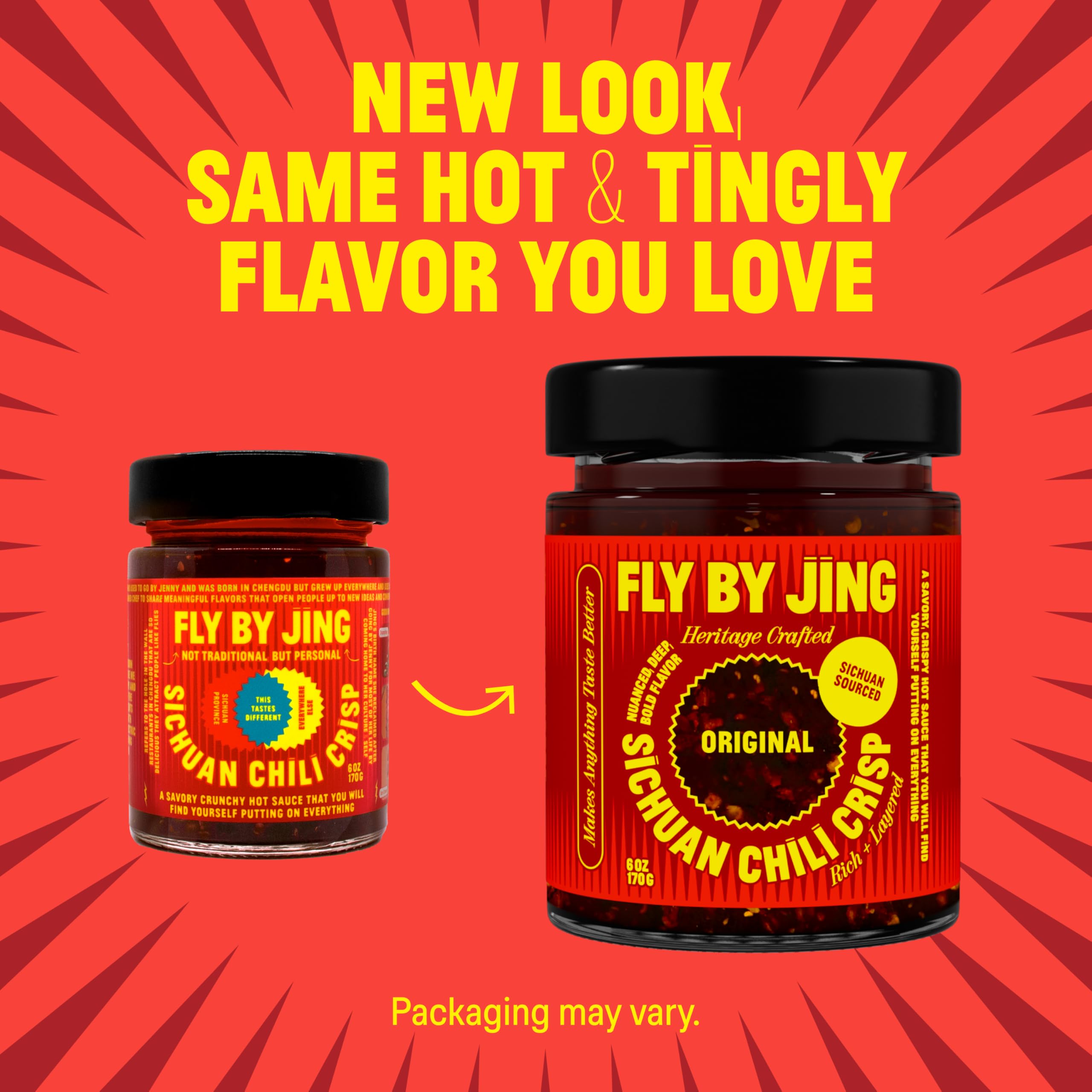 FLYBYJING chili crisp as a dipping sauce on dumplings