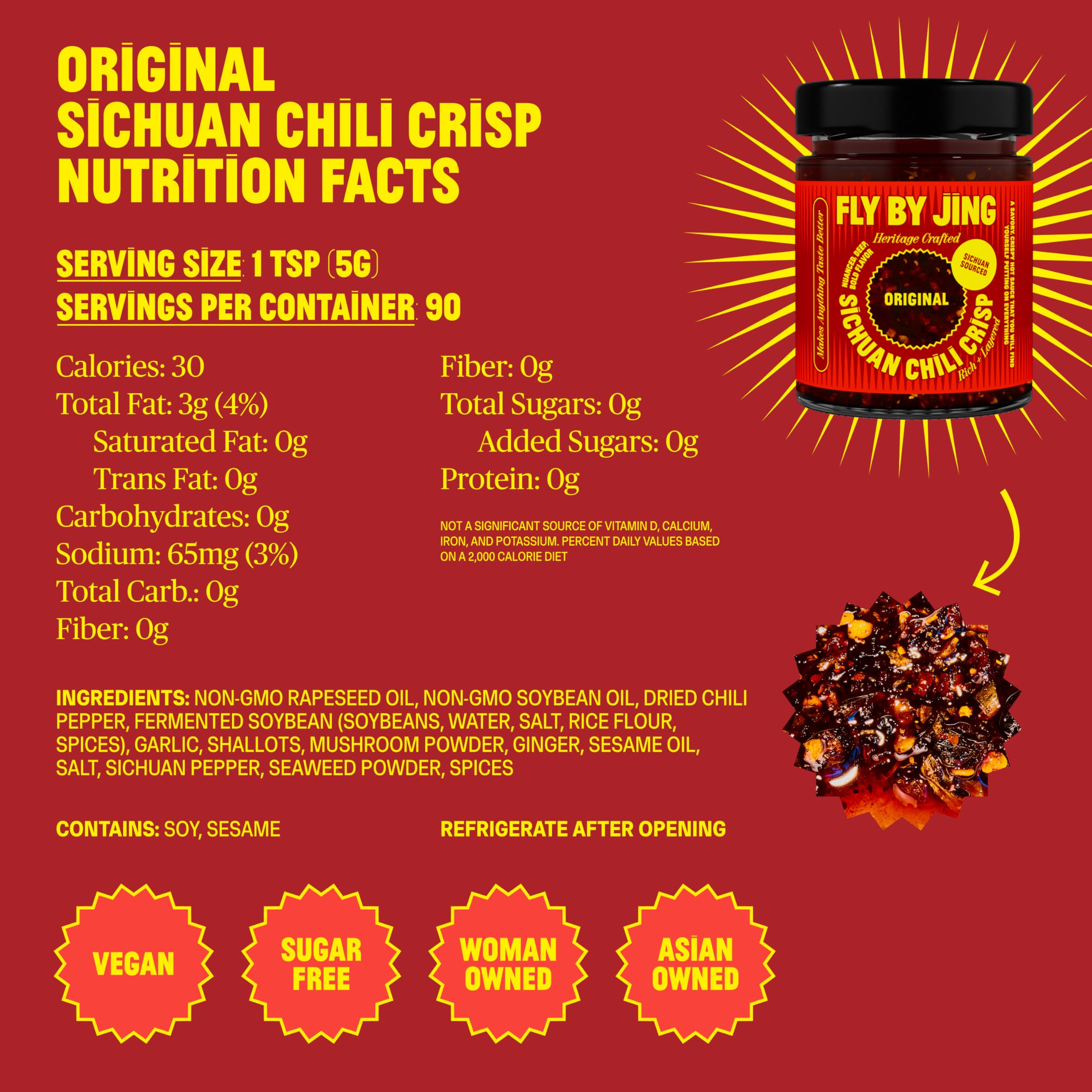 Chili crisp used to marinate or season for richer flavor