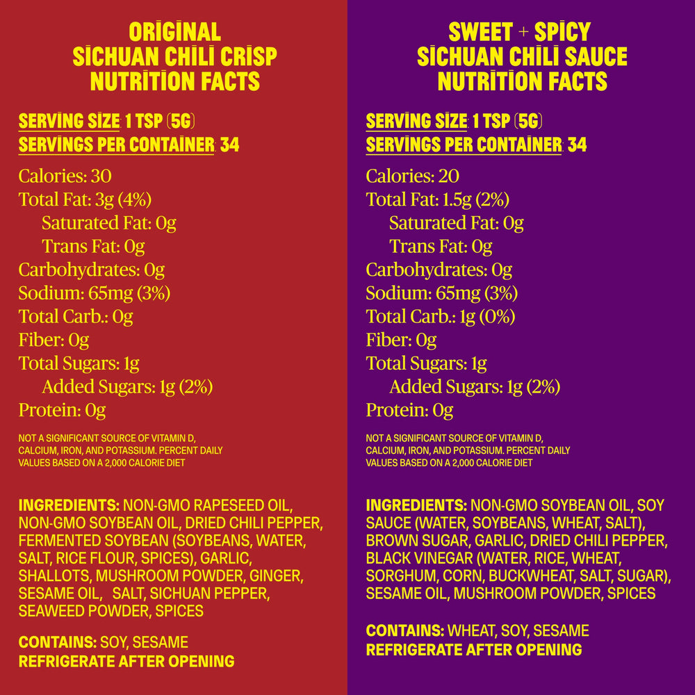 FLYBYJING Sweet + Spicy Sichuan Chili Sauce bottle pour, tangy and versatile
