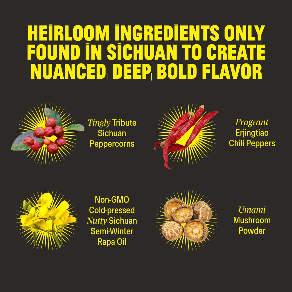 FLYBYJING Xtra Spicy Sichuan Chili Crisp on veggies reveals easy heat for meals.
