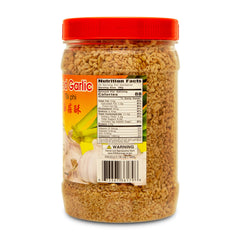 Flying Horse ready-to-use garlic topping features crunchy pieces to elevate noodles and stir-fries.